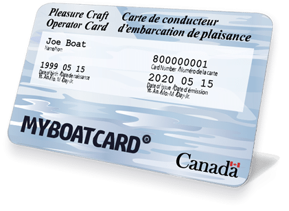 Official Canadian Boating License and Pleasure Craft Operator Card